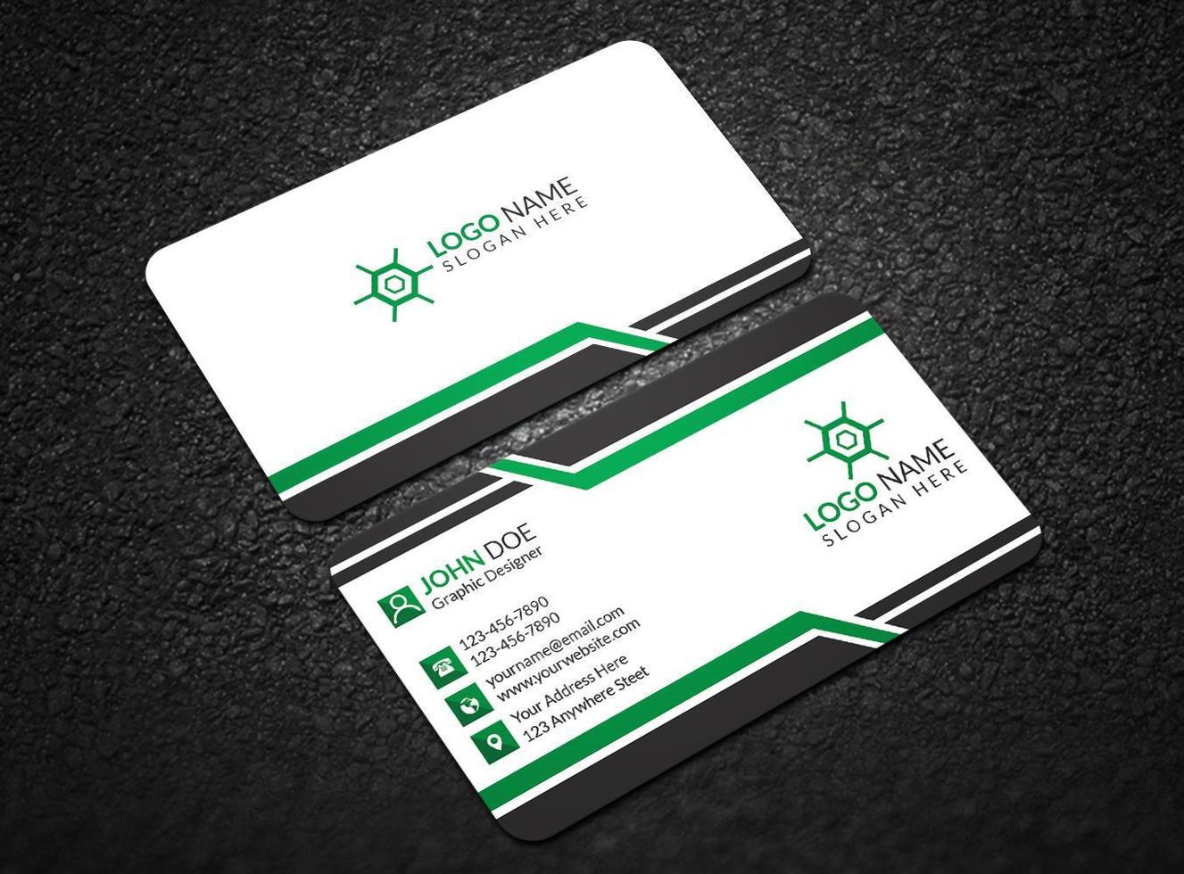 Business Card Design vector