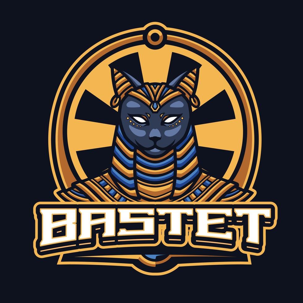 bastet mascot character vector