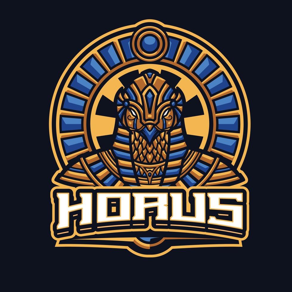 personaje de la mascota de horus vector