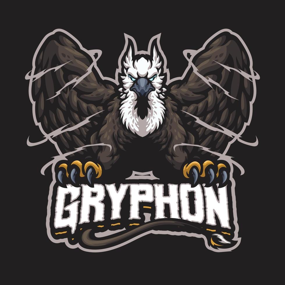 Gryphon mascot character vector