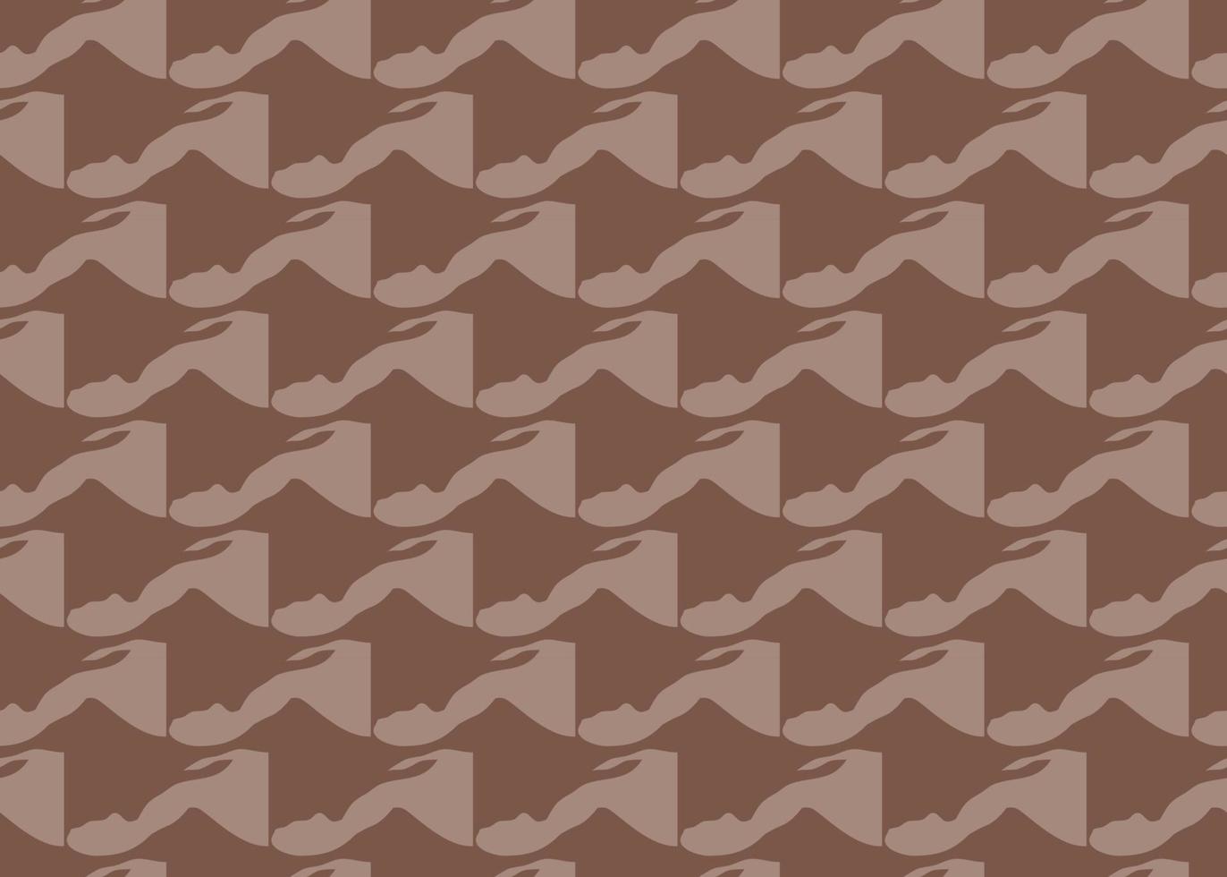 Hand drawn, brown color abstract shapes seamless pattern vector