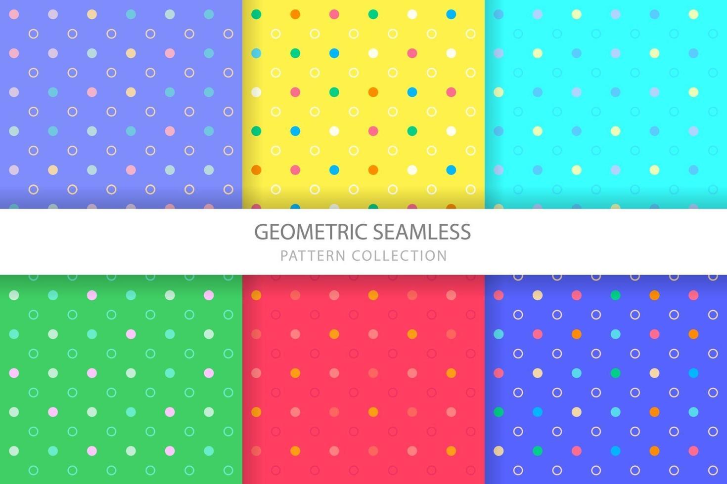 Colorful Dots Seamless Pattern Design vector