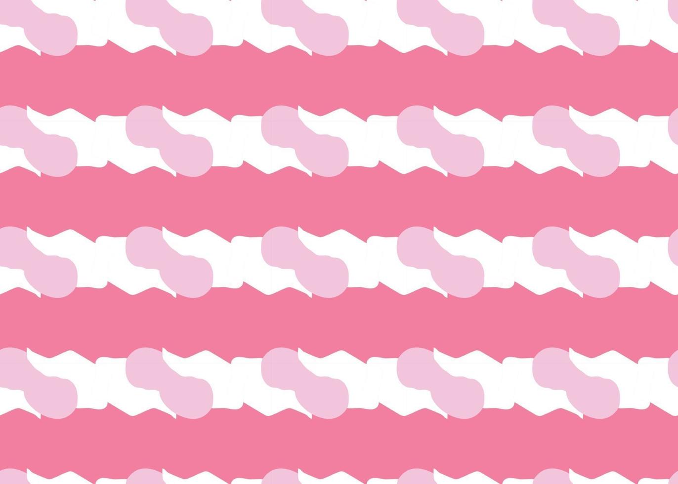 dibujado a mano, rosa, color blanco formas de patrones sin fisuras vector