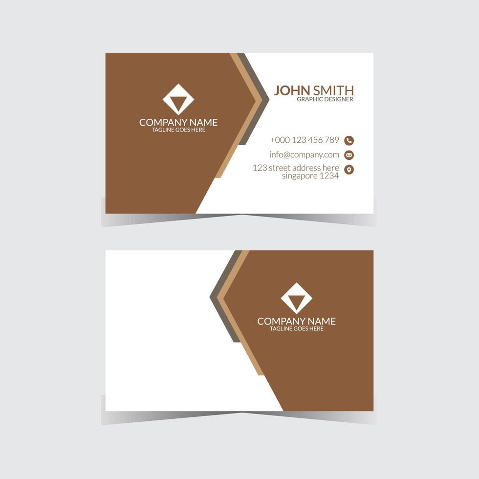 business card design template. vector