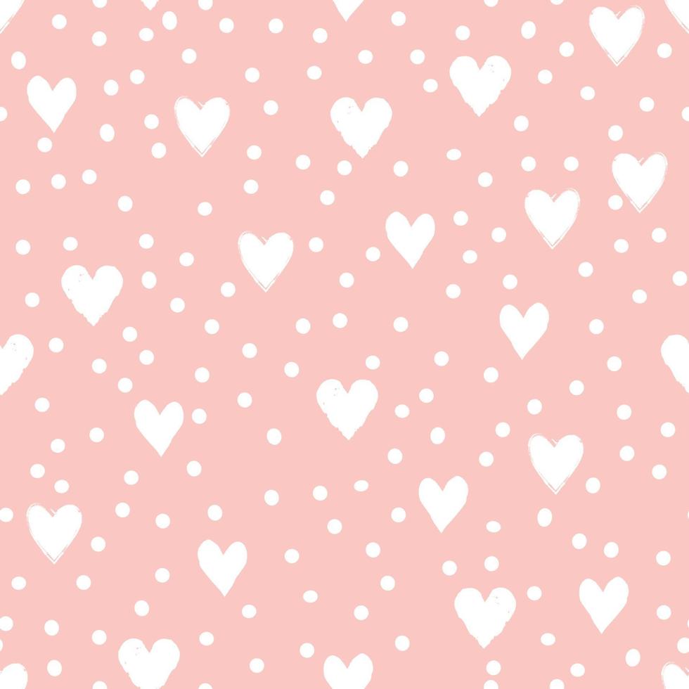 Me encanta el fondo transparente del día de San Valentín. Fondo de mosaico de corazón de amor. romántico de patrones sin fisuras con corazones. vector