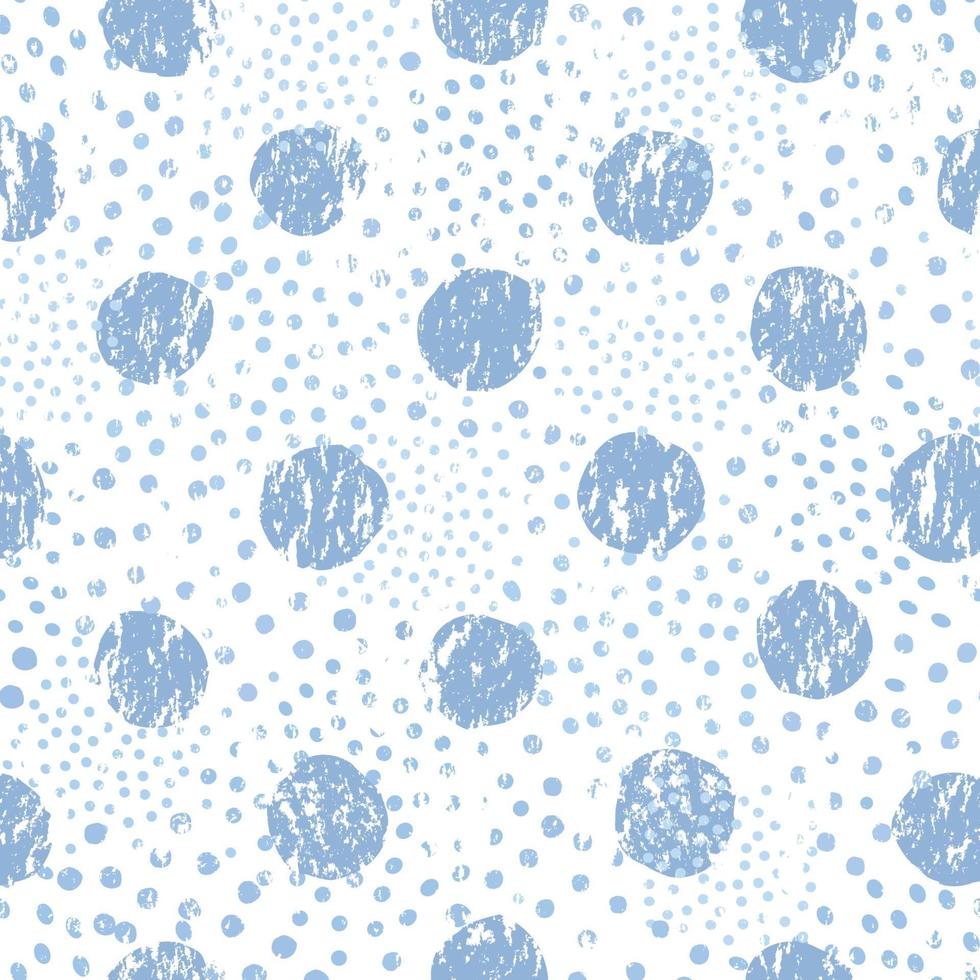 Seamless pattern with polka dot ornament. Stylish drawn dotted backdrop. Abstract textured circle ornament with water drops. vector