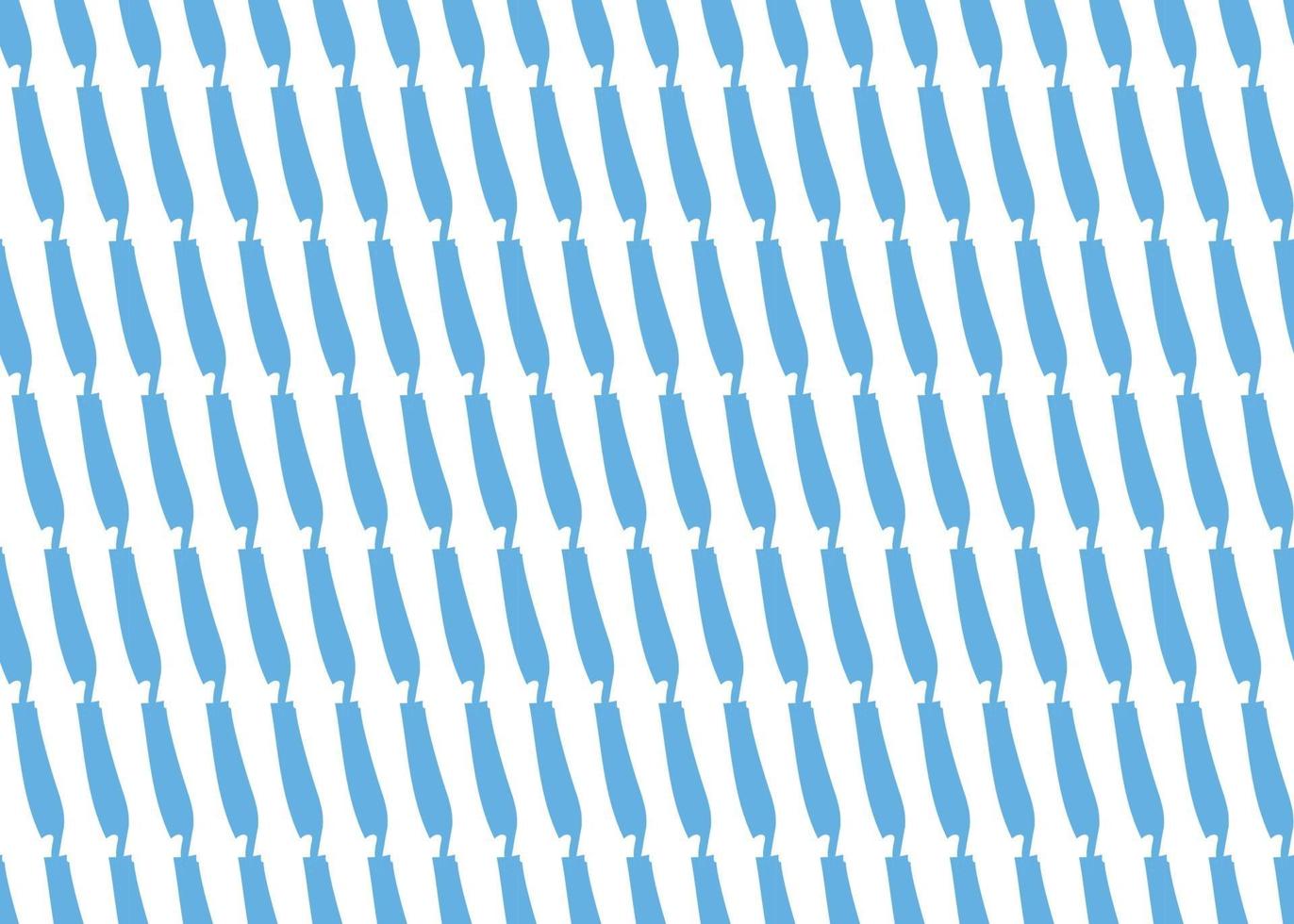 dibujado a mano, azul, líneas de color blanco de patrones sin fisuras vector