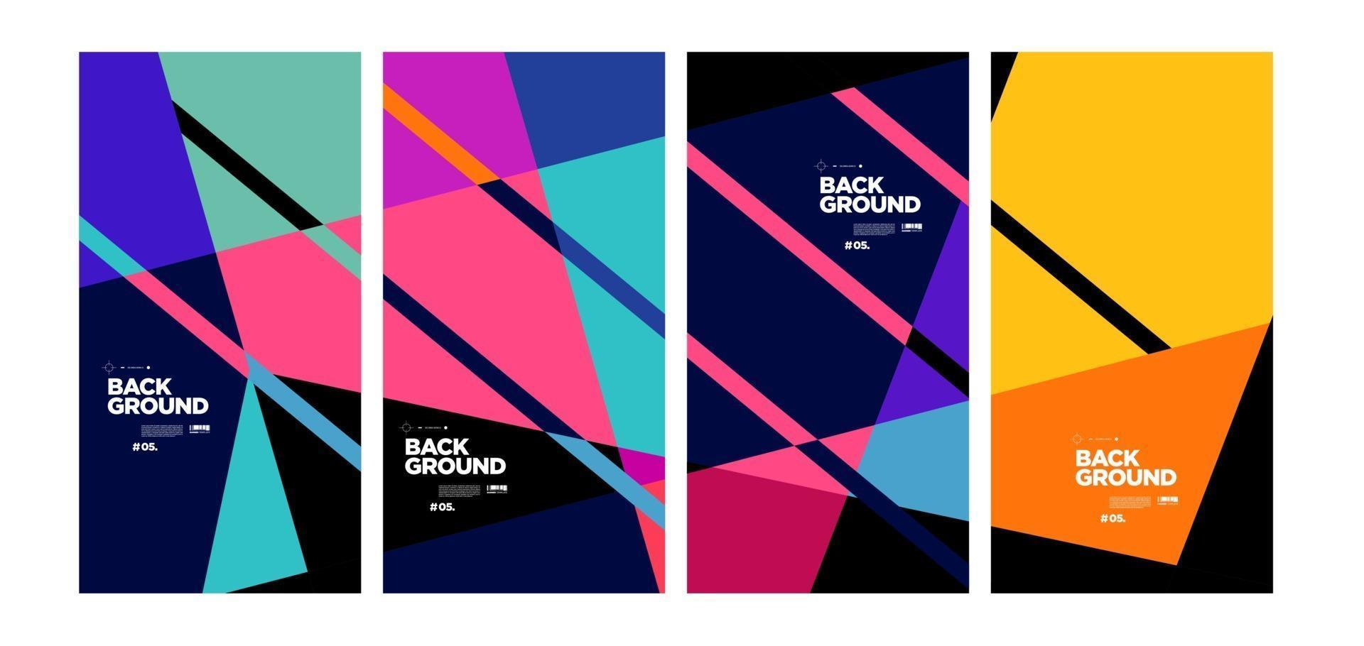 Vector colorful abstract geometric background for banner