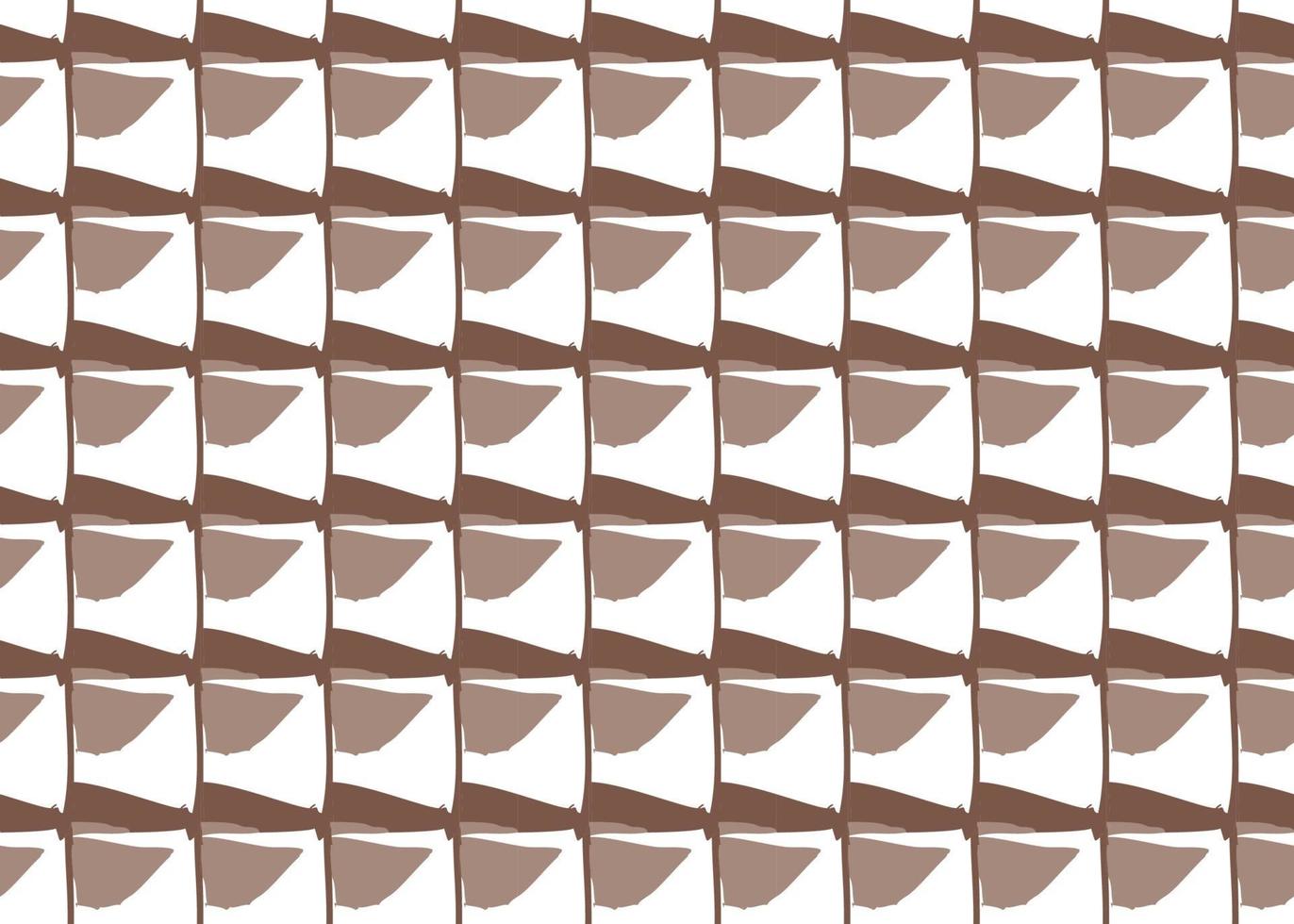 Hand drawn, brown, white color shapes seamless pattern vector