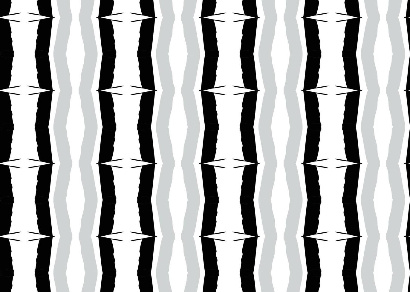 Hand drawn, black, grey, white colors vertical lines seamless pattern vector