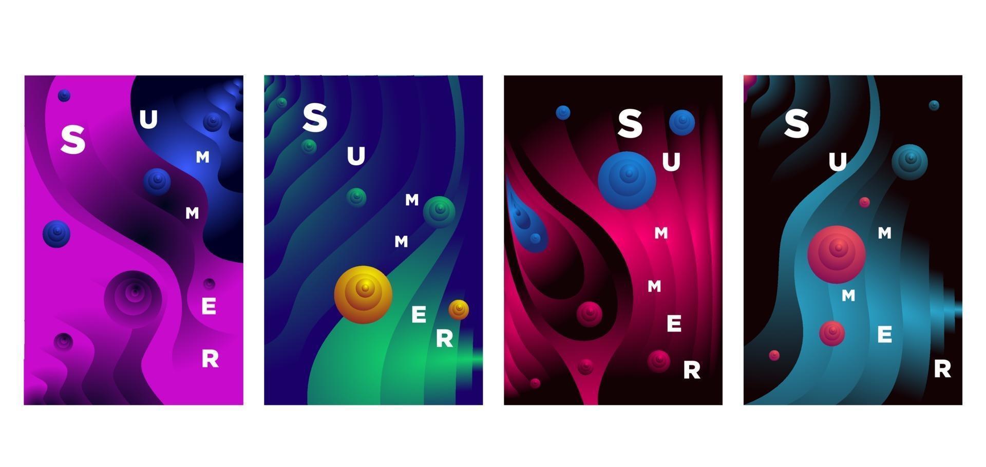 Vector colorful abstract liquid and fluid background banner