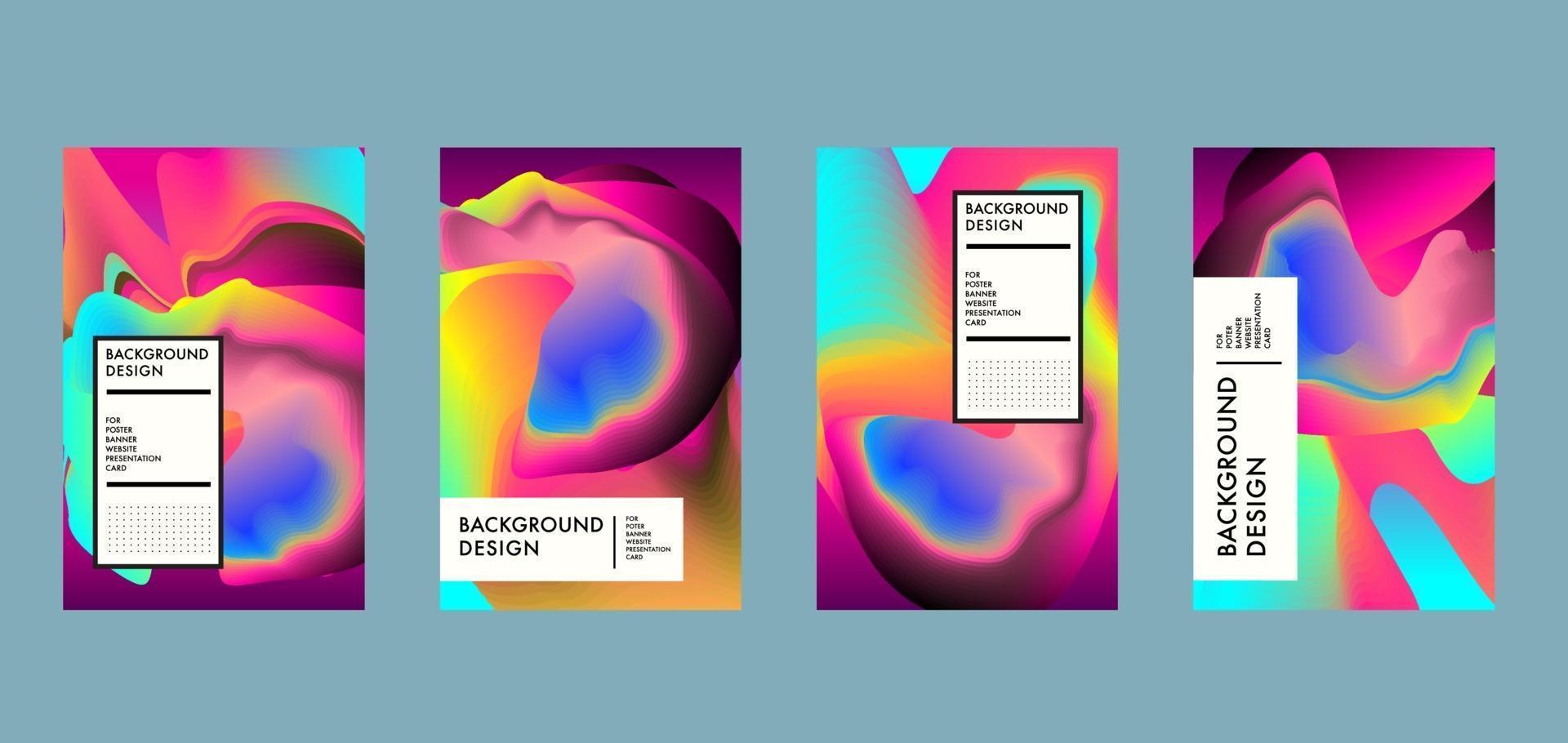 Vector colorful abstract liquid and wavy background banner