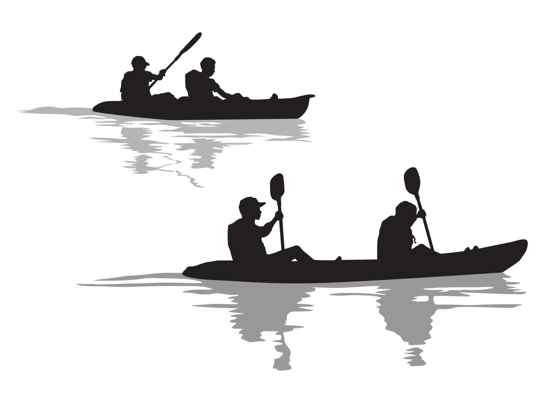 Canoe Clipart Vectores