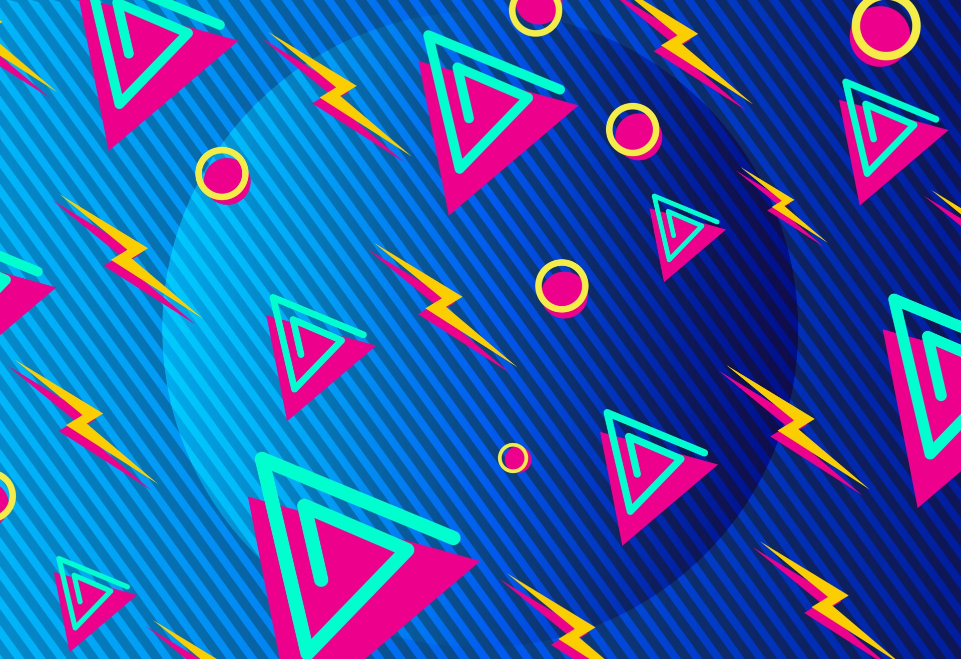 Retro geometric background with lightning 2128388 Vector Art at Vecteezy