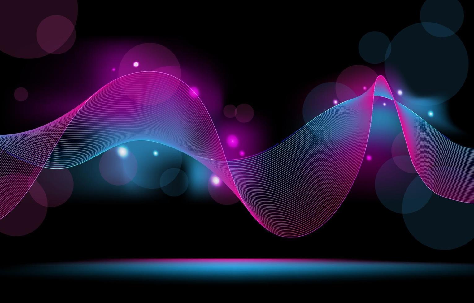 fondo de luces de neón de brillo suave vector