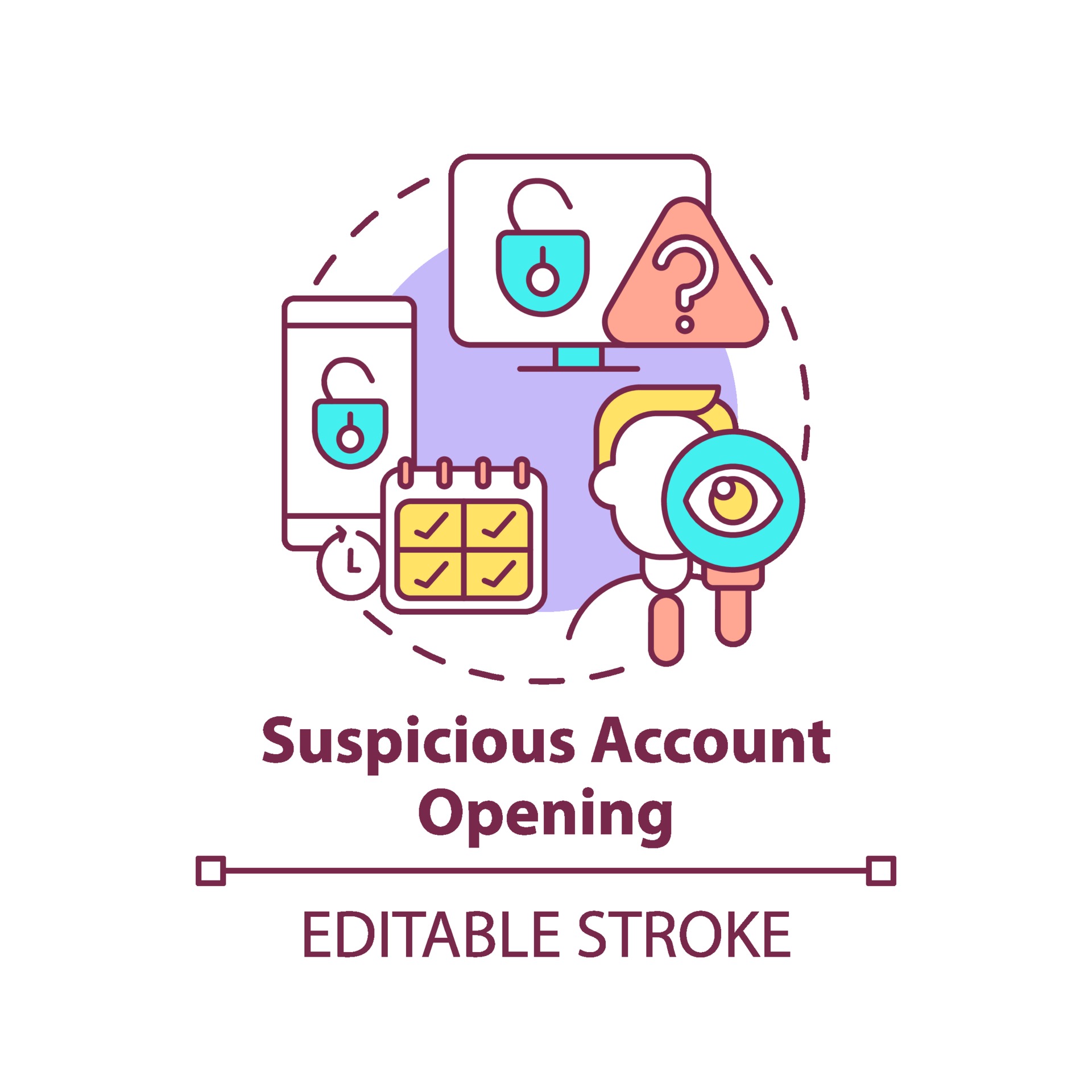Blocking suspicious accounts. Blocking suspicious accounts