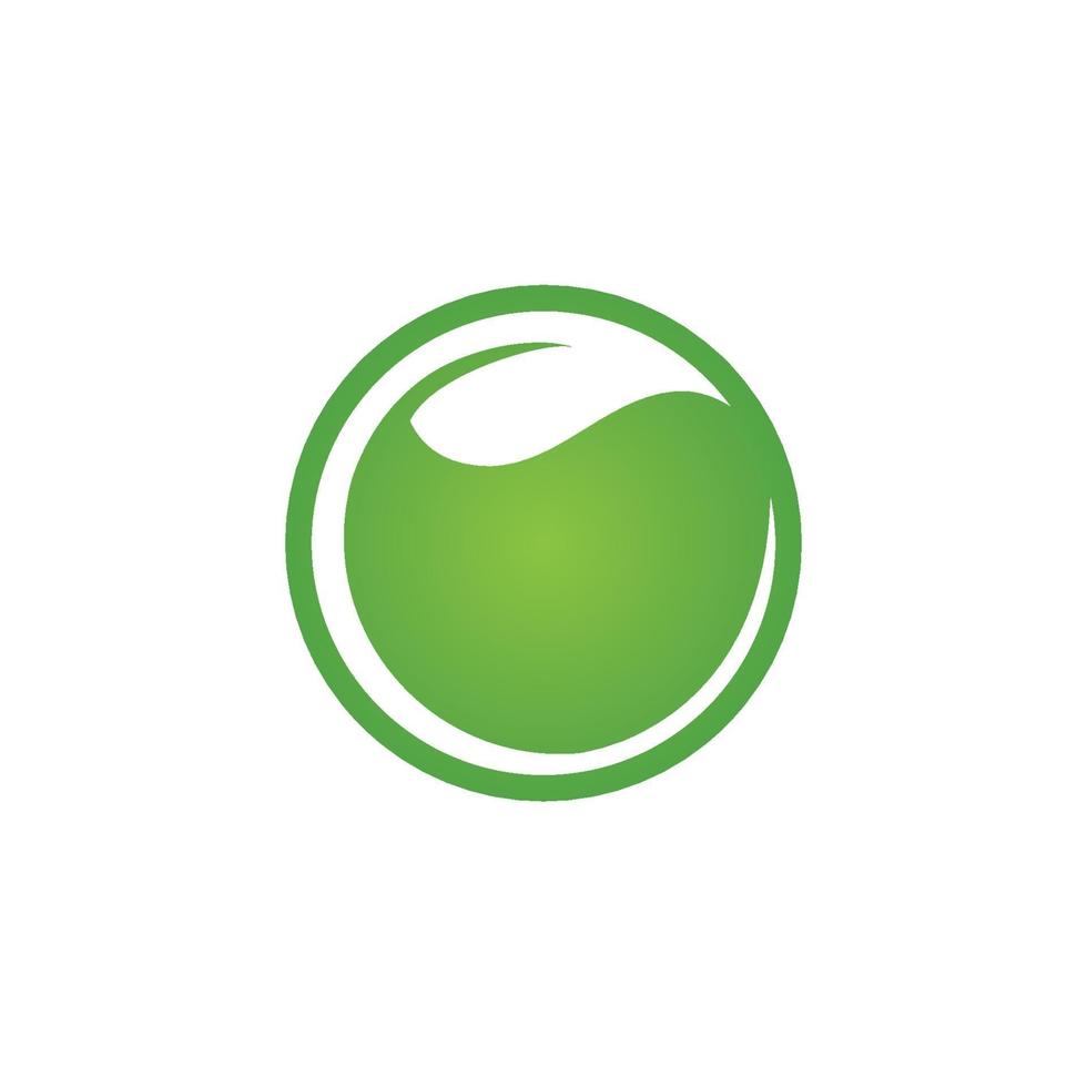 logotipos de la ecología de la hoja del árbol verde vector