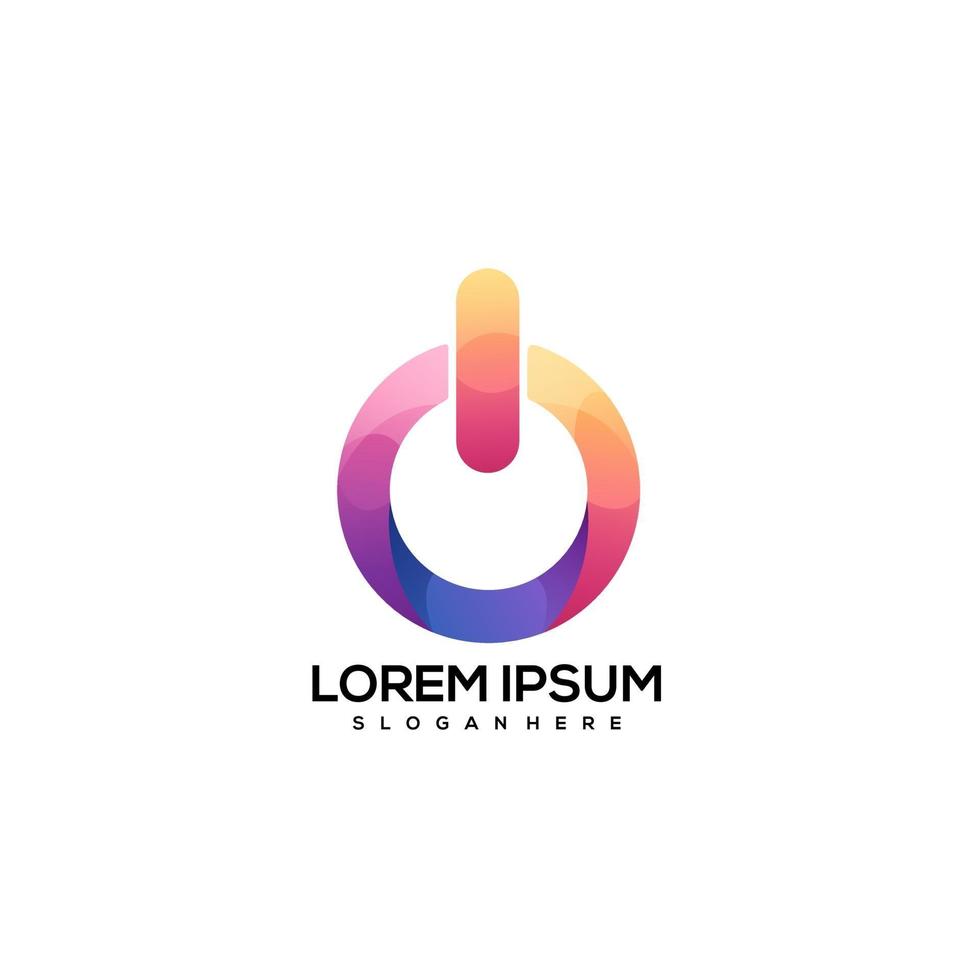 logo power colorful gradient vector