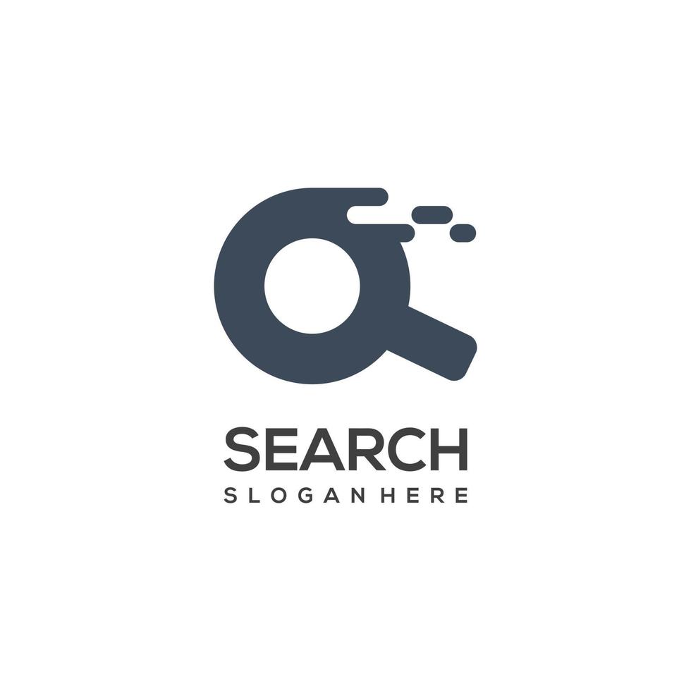 Search Logo silhouette Vector Design Template