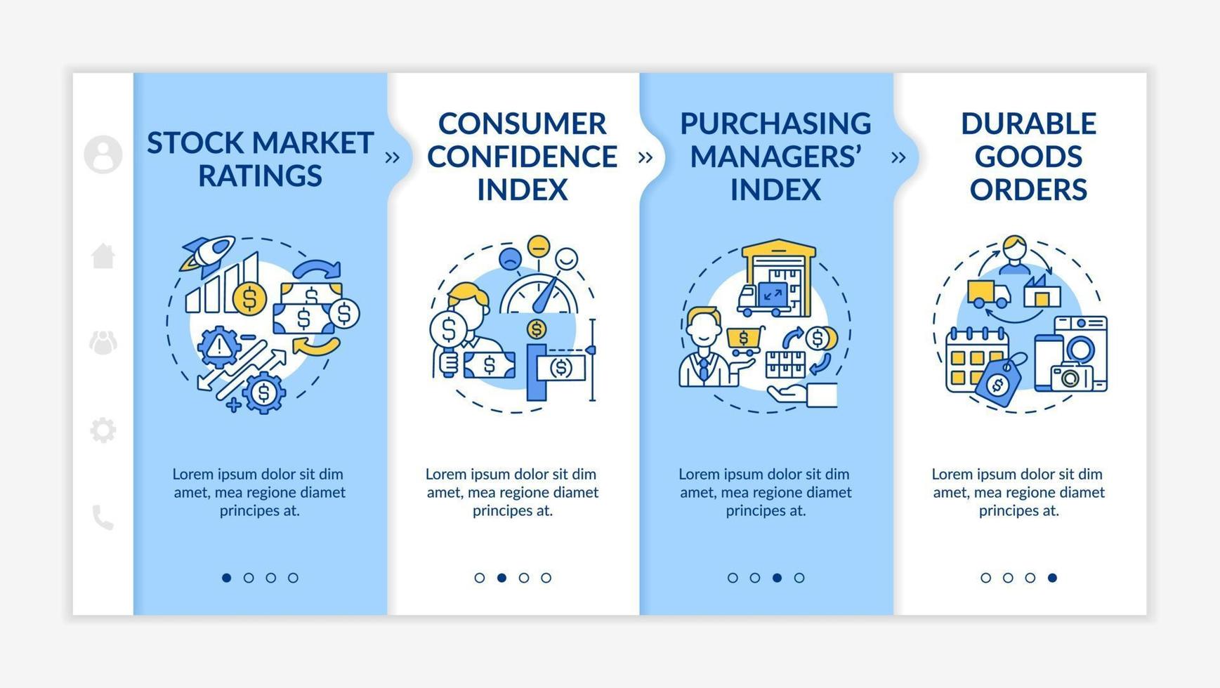 Resources and workers onboarding vector template