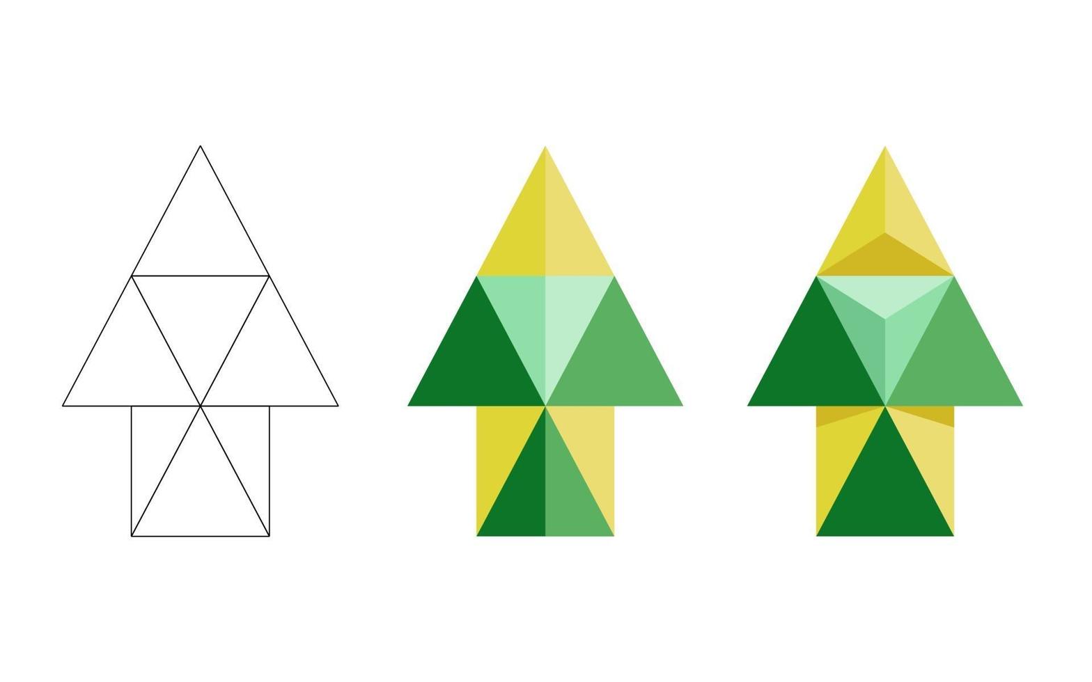 Conjunto de flechas poligonales, planas y de contorno aislado en un fondo blanco vector