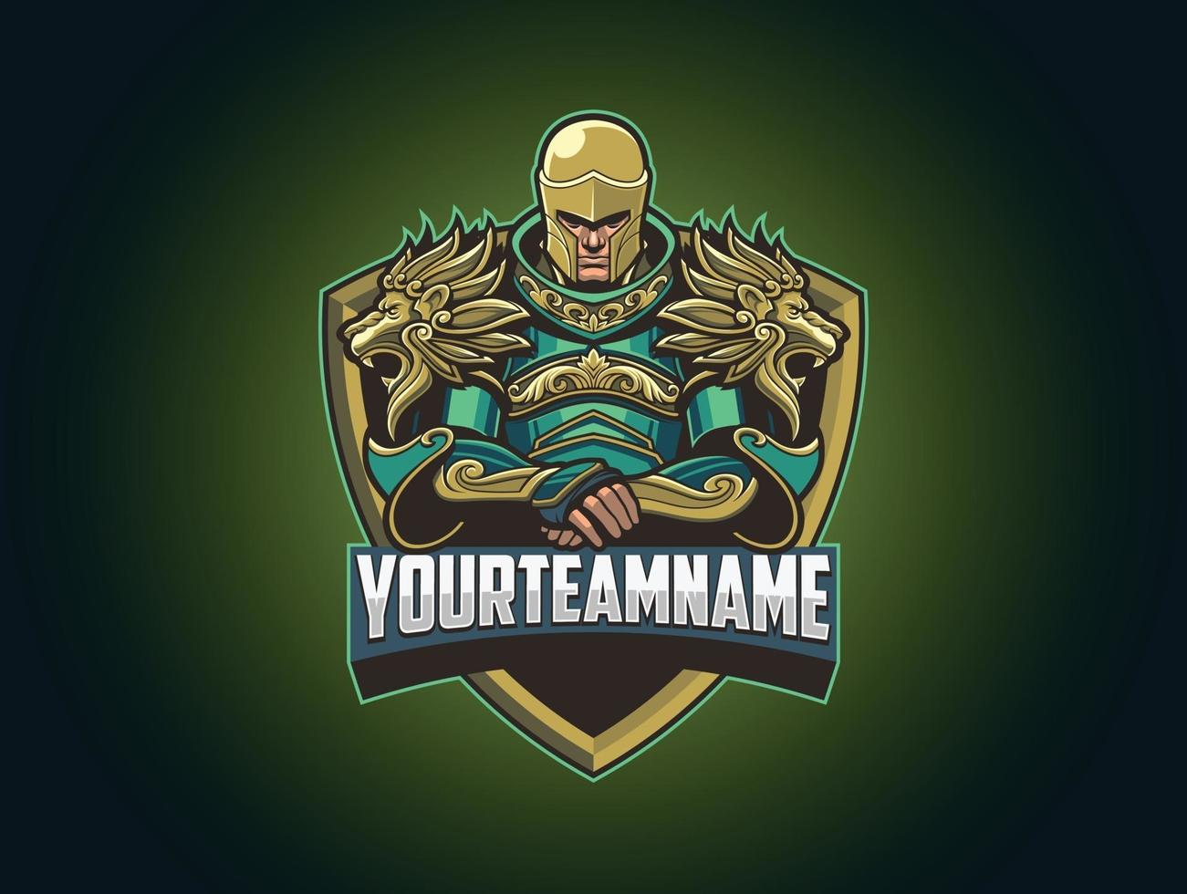 Armored Warrior for Esports logo vector