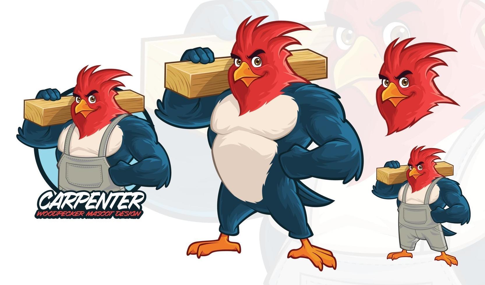 Carpenter Mascot design vector