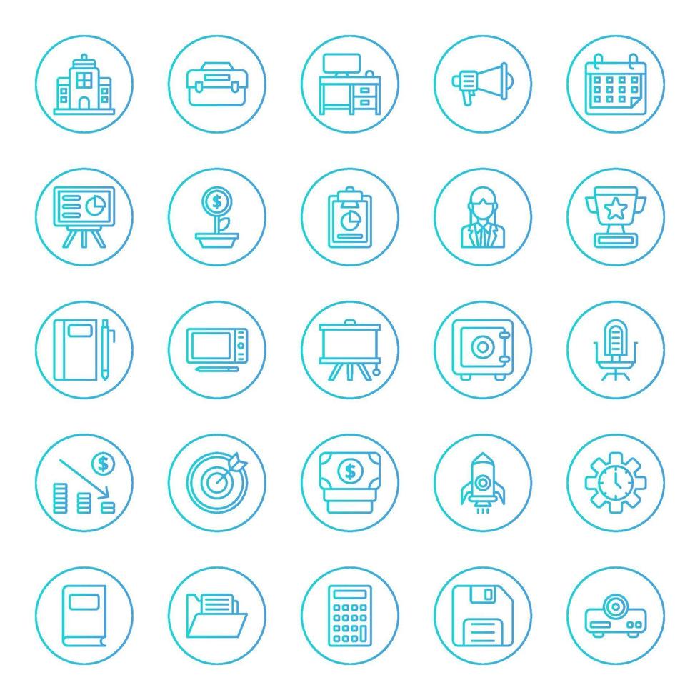 Work Space icon pack vector