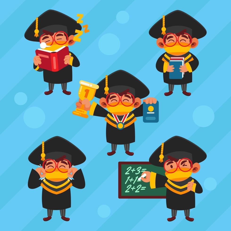 Cute Bachelor with  Protocol vector