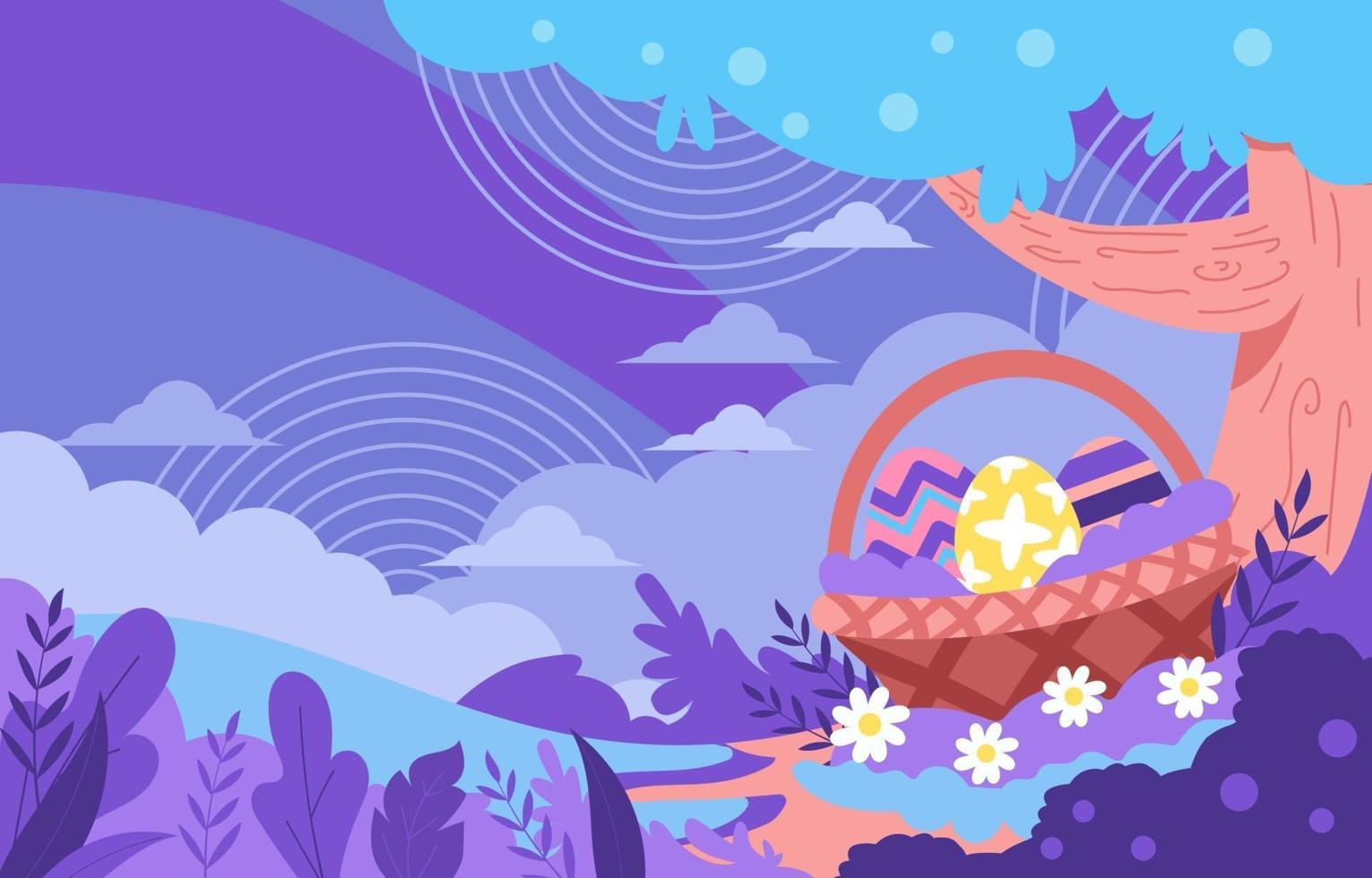 The of Hidden Easter Eggs vector