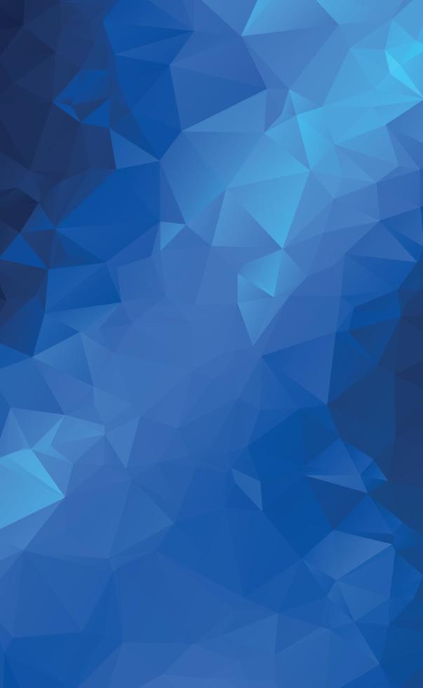 Abstract panoramic background with blue triangles - Vector