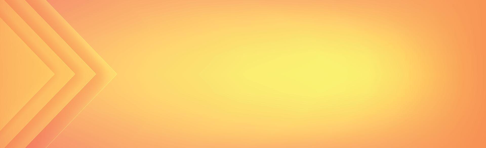 Yellow - Orange Panoramic Background with Triangles - Vector