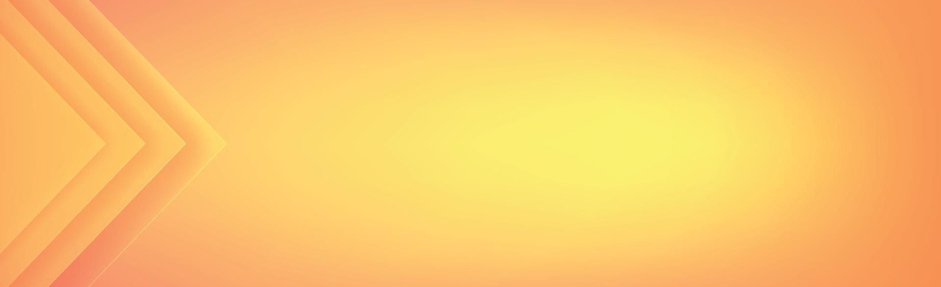 Yellow - Orange Panoramic Background with Triangles - Vector