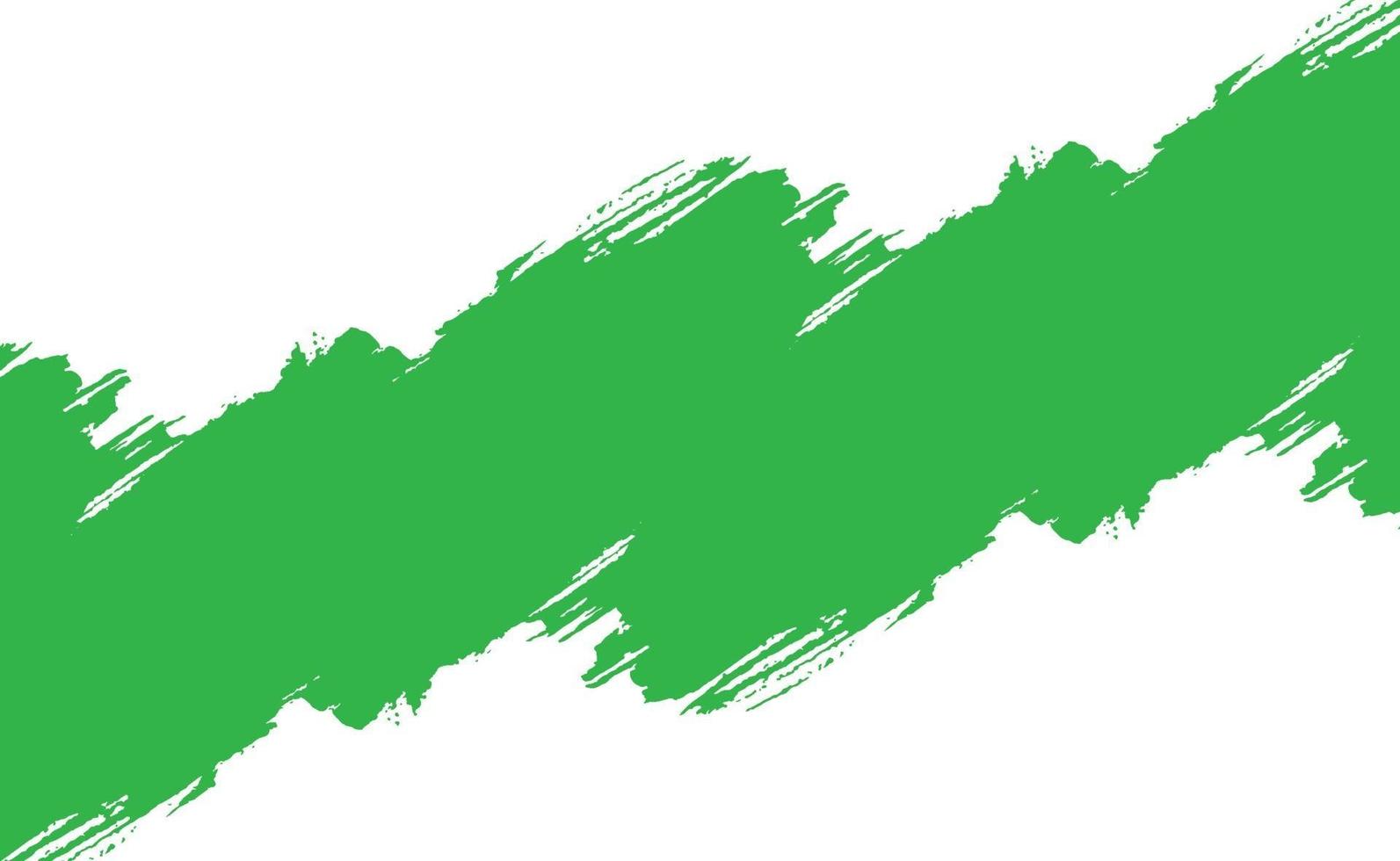 Smear of green paint on a white panoramic background - Vector