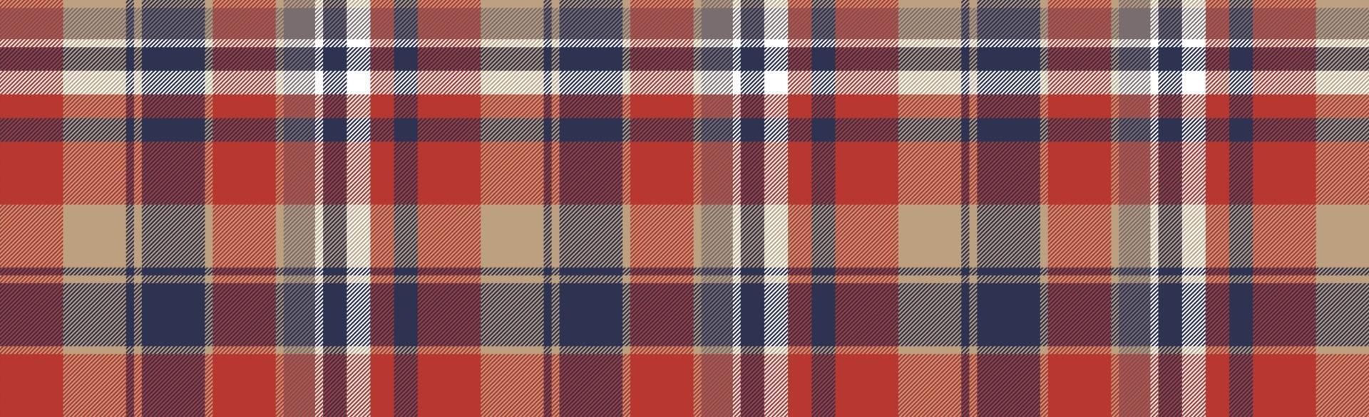Seamless plaid tartan scotland texture with squares - Vector