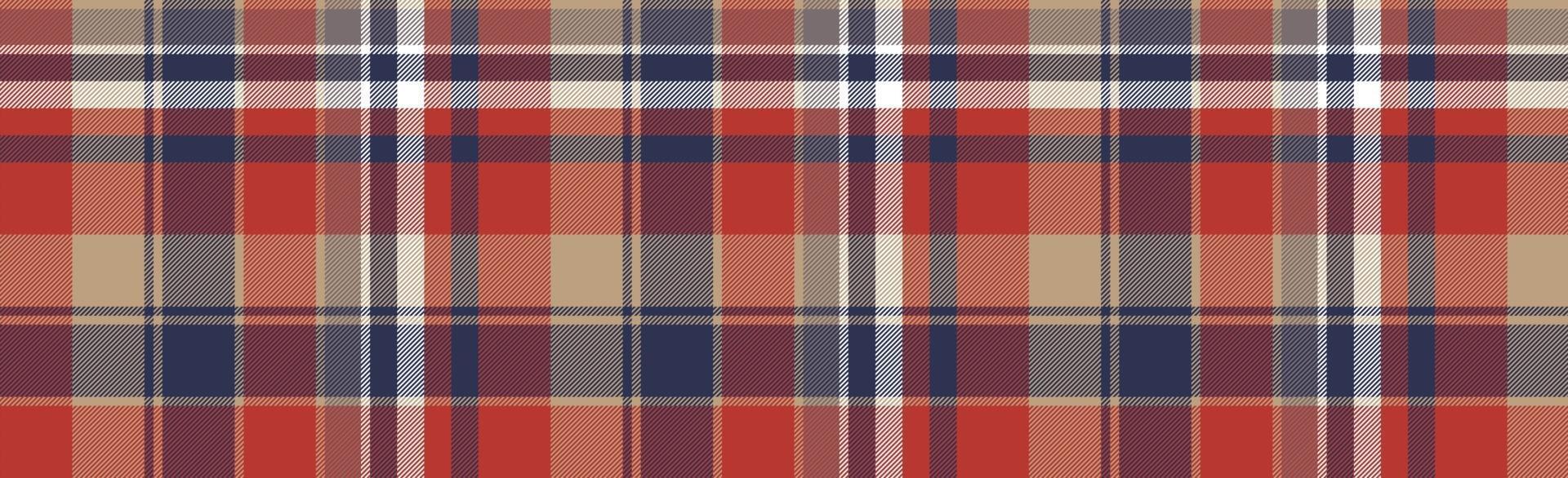 Seamless plaid tartan scotland texture with squares - Vector