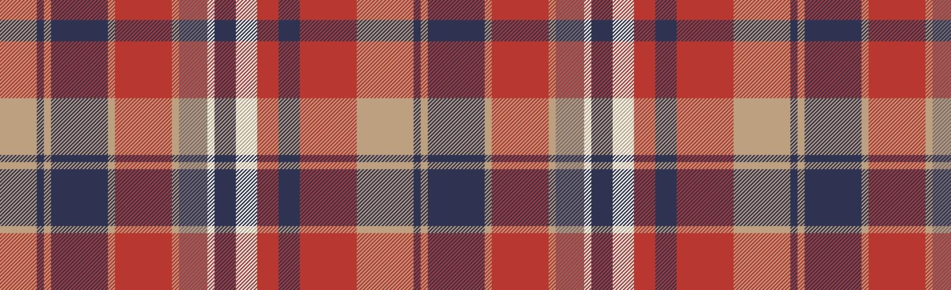 Seamless plaid tartan scotland texture with squares - Vector