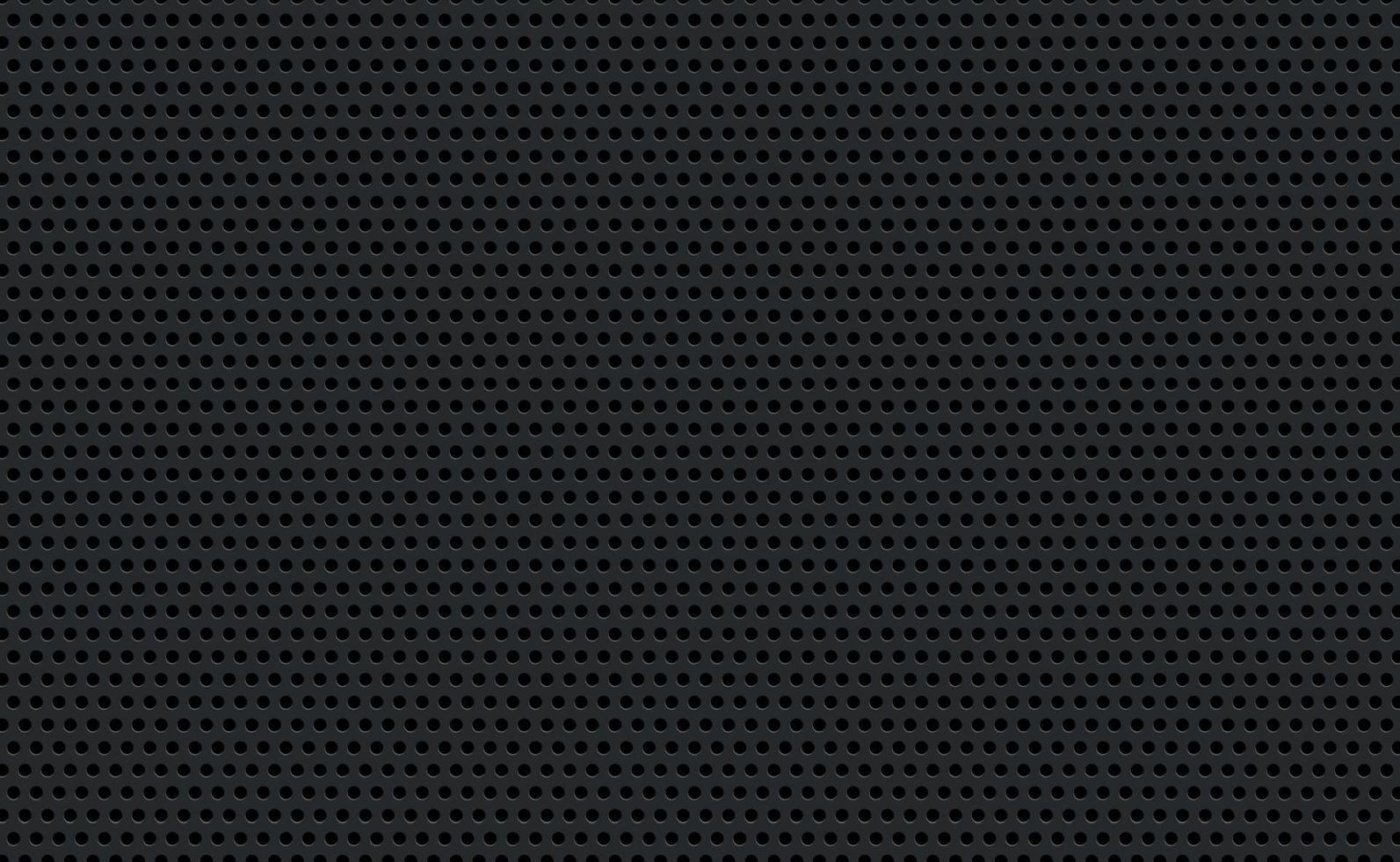 Material perforated metal dark background texture - Vector