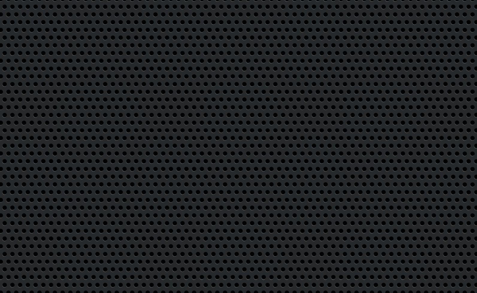 Material perforated metal dark background texture - Vector