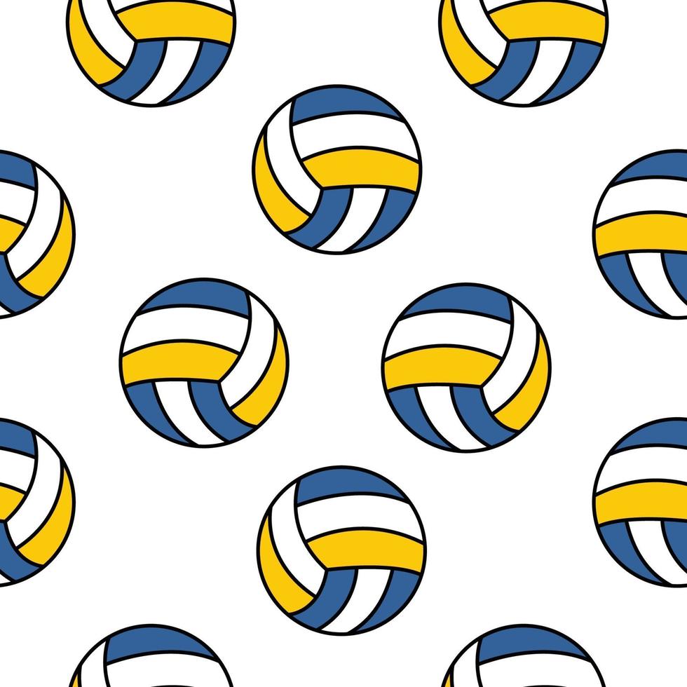 Volleyball Seamless Pattern vector