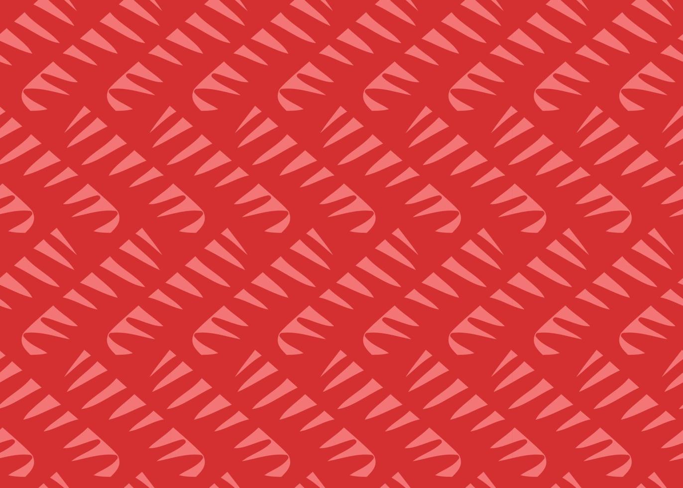 Hand drawn, red color seamless pattern vector