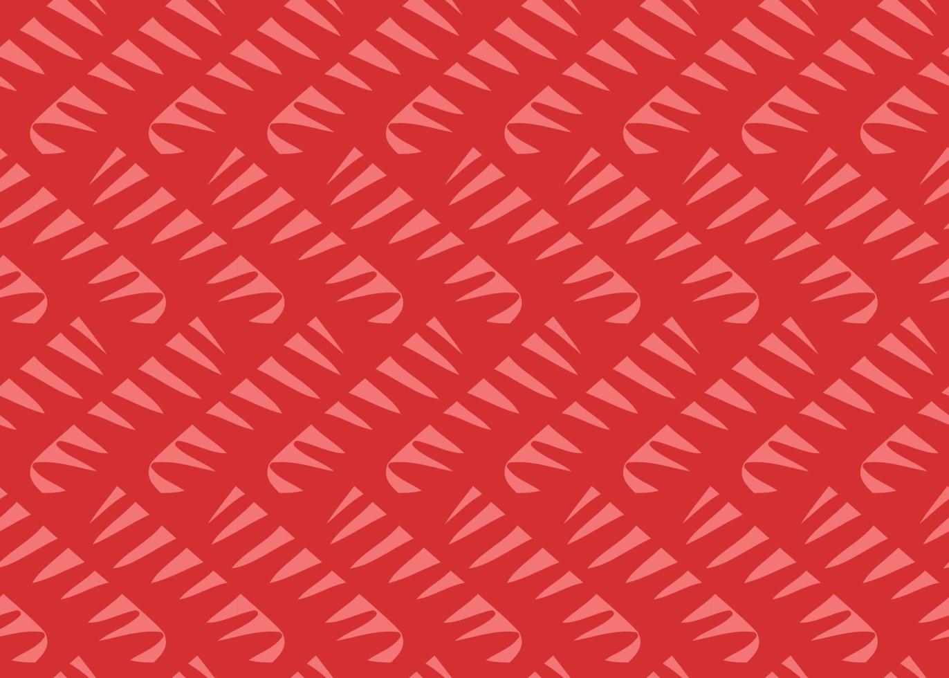 Hand drawn, red color seamless pattern vector