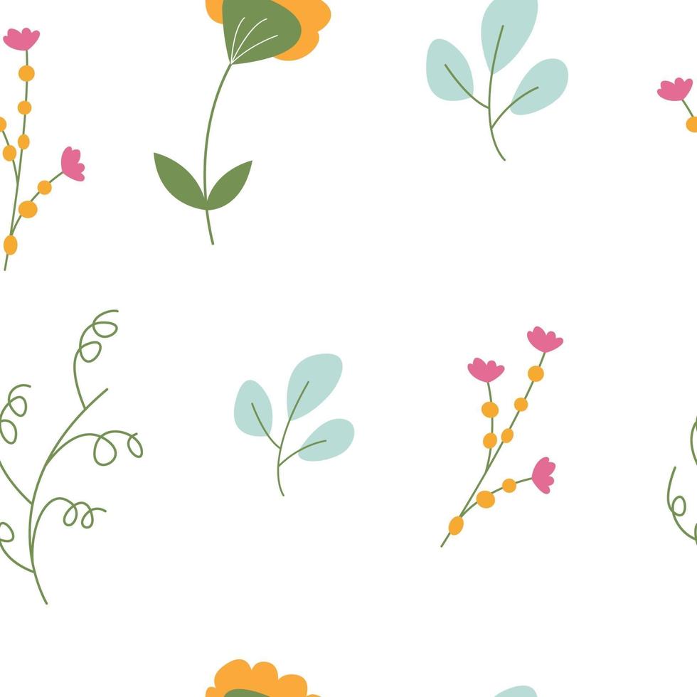 Vector de flor de jardín sin fisuras repetir patrón de diseño de fondo. perfecto para proyectos modernos de papel tapiz, telas, álbumes de recortes y envoltorios.