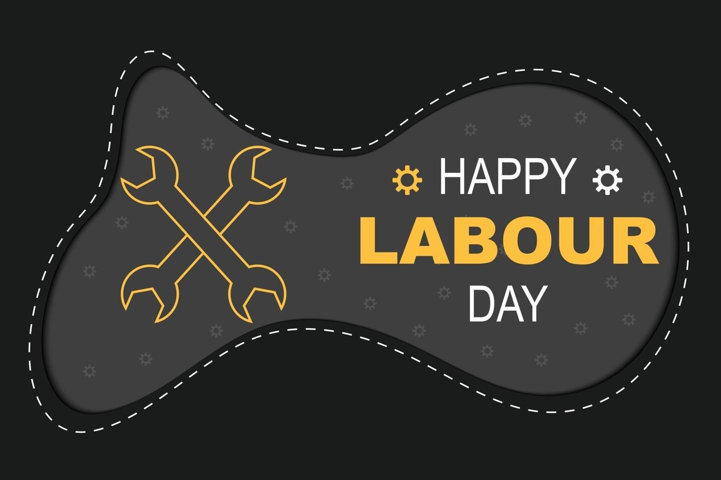 Flat World Labour Day Vector