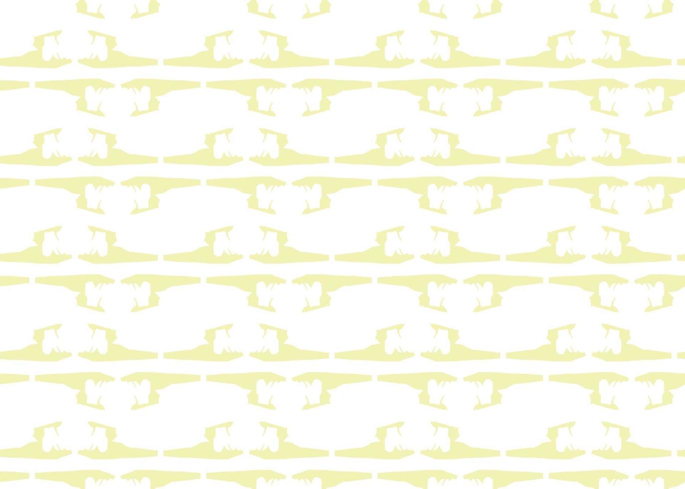 Dibujado a mano, patrón de líneas sin costura de color amarillo, blanco vector