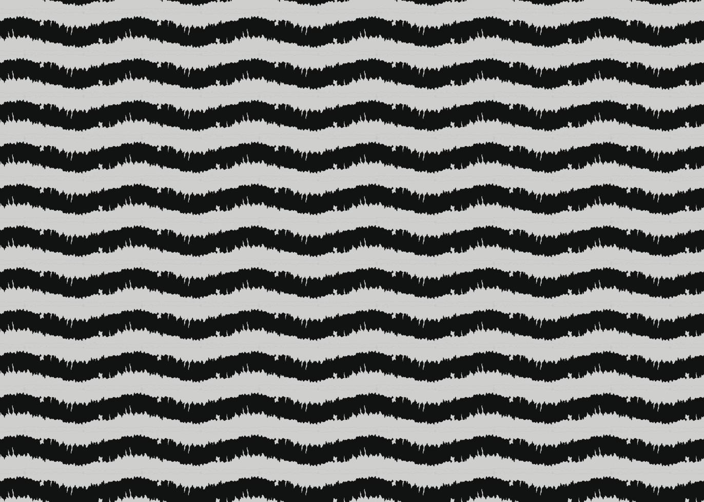 Hand drawn, black, white curves lines seamless pattern vector