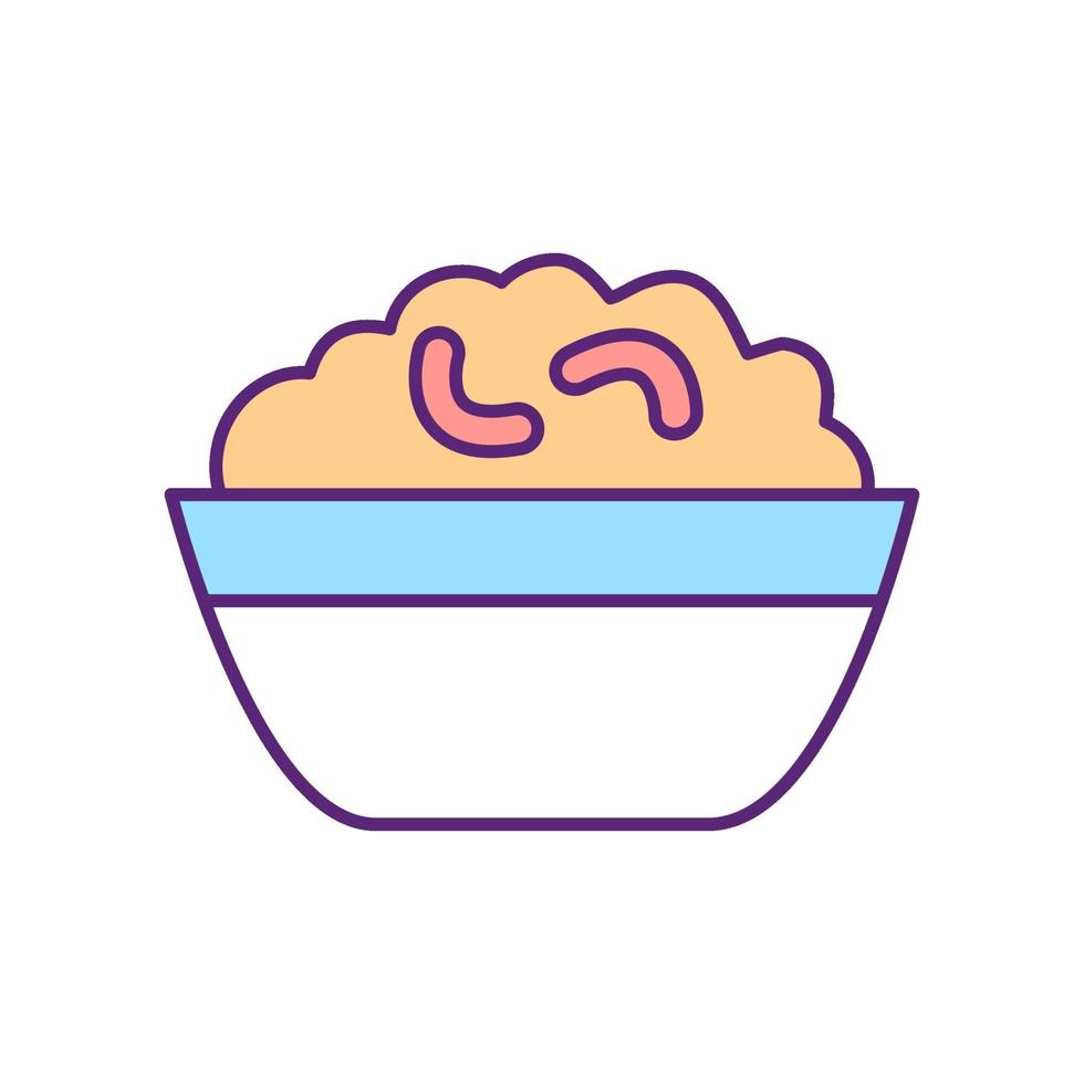 Breakfast food RGB color icon vector