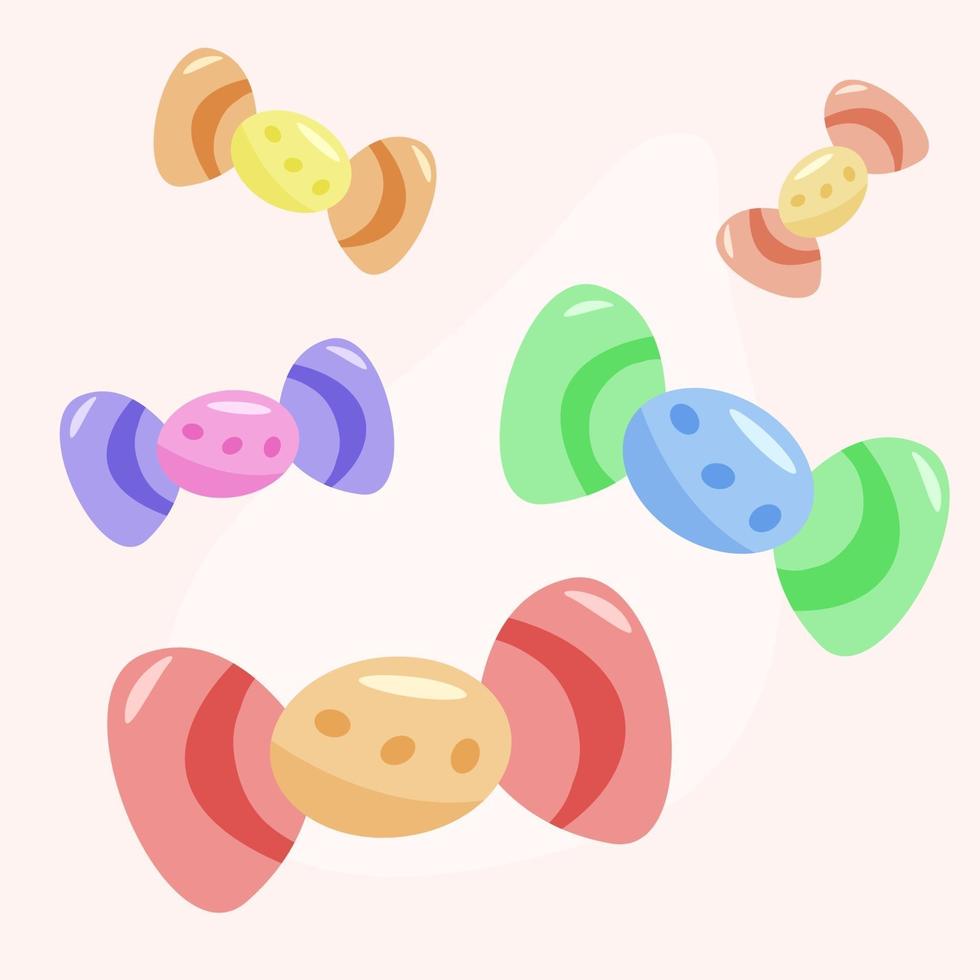 Set of funny sweets vector