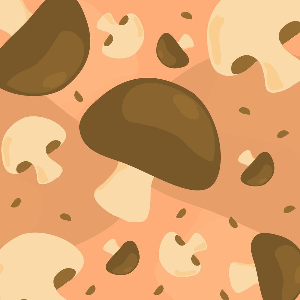 Mushroom Pattern Vector