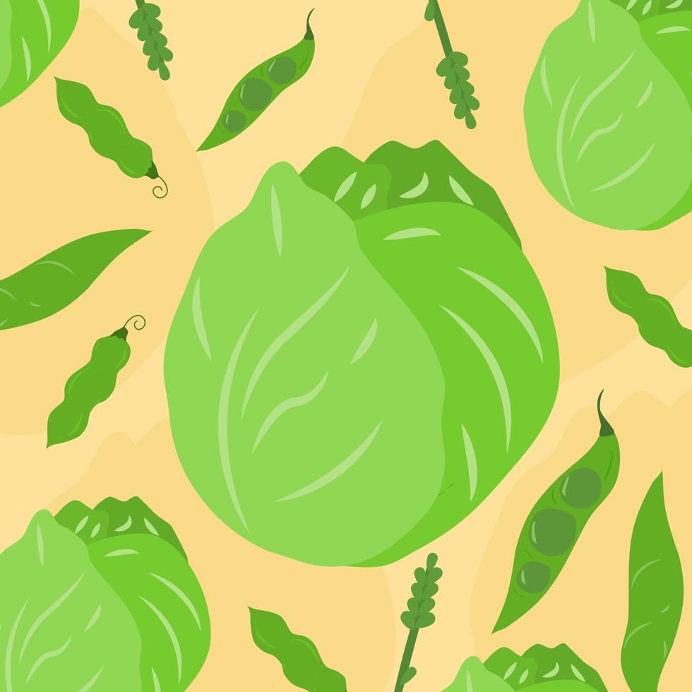 Vegetables Pattern Vector